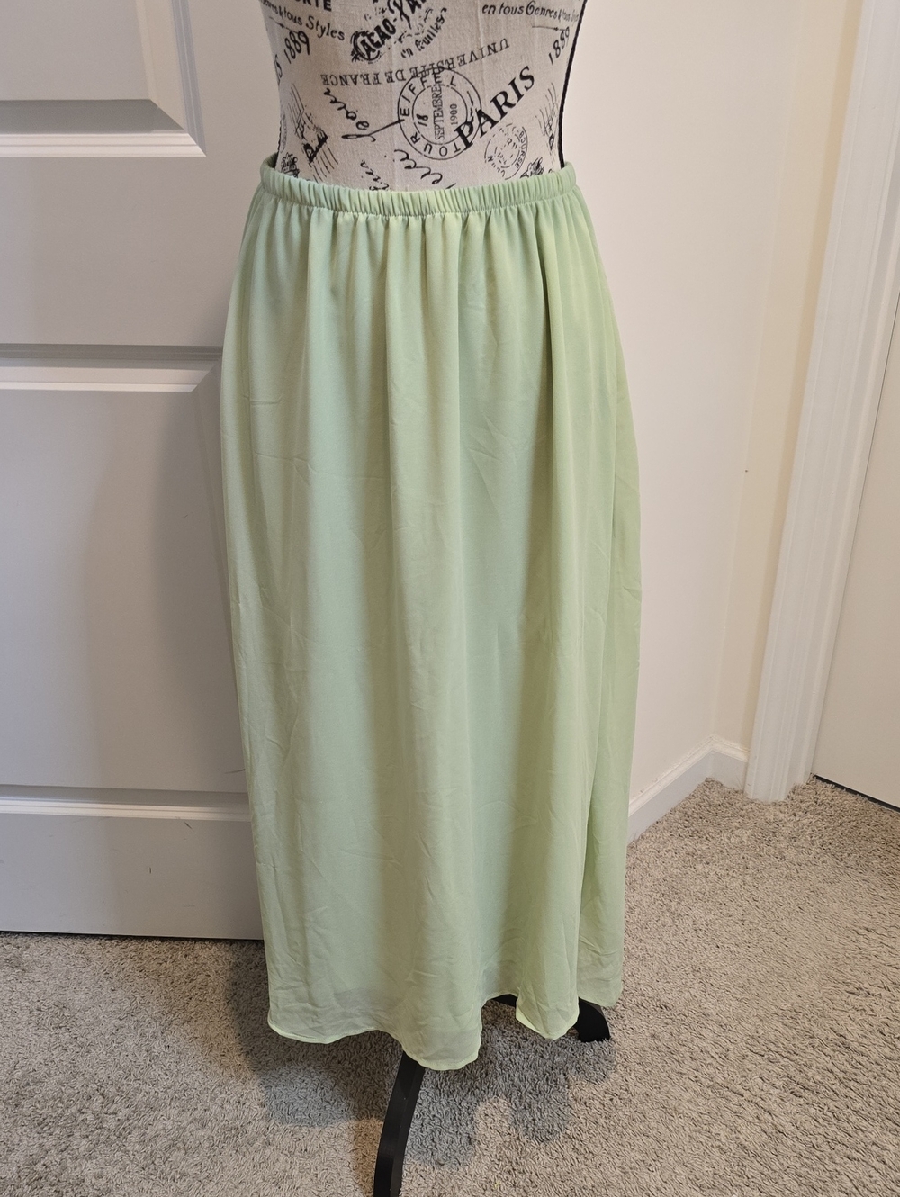 a new day Light Mint Elastic Waist Maxi Skirt
